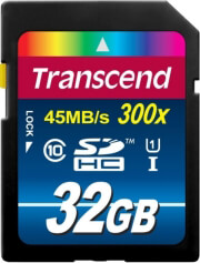 TRANSCEND TRANSCEND TS32GSDU1 32GB SDHC CLASS 10 UHS-I 300X PREMIUM