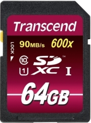 TRANSCEND TRANSCEND TS64GSDXC10U1 64GB SDXC CLASS 10 UHS-I 600X ULTIMATE