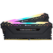 RAM CORSAIR CMW64GX4M2E3200C16 VENGEANCE RGB PRO BLACK 64GB (2X32GB) DDR4 3200MHZ DUAL KIT φωτογραφία