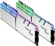 RAM G.SKILL F4-4400C19D-64GTRS 64GB (2X32GB) DDR4 4400MHZ TRIDENT Z ROYAL SILVER RGB DUAL KIT
