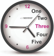 ESPERANZA EHC014K WALL CLOCK PRAGUE BLACK