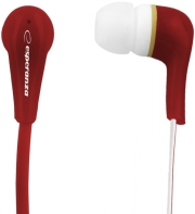 ESPERANZA EH146R STEREO EARPHONES LOLLIPOP RED