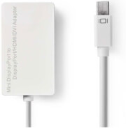 NEDIS NEDIS CCGP37460WT02 MINI DISPLAYPORT MALE - DISPLAYPORT FEMALE+DVI-D 24+1-PIN FEMALE+HDMI 0.2M WHIT