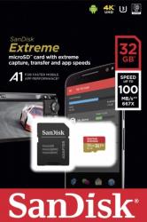 SANDISK SDSQXAF-032G-GN6MA EXTREME A1 V30 32GB MICRO SDHC UHS-I U3 WITH ADAPTER