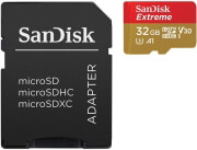 SANDISK SANDISK SDSQXAF-032G-GN6AA EXTREME 32GB MICRO SDHC UHS-I A1 CLASS 10 U3 V30 FOR ACTION CAMERAS