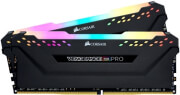 RAM CORSAIR CMW16GX4M2D3600C18 VENGEANCE RGB PRO BLACK 16GB (2X8GB) DDR4 3600MHZ DUAL KIT φωτογραφία