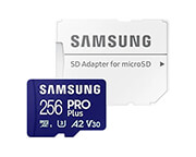 SAMSUNG SAMSUNG MB-MD256SA/EU PRO PLUS 256GB MICRO SDXC 2023 UHS-I U3 V30 A2 + ADAPTER