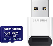 SAMSUNG SAMSUNG MB-MD128SB/WW PRO PLUS 128GB MICRO SDXC 2023 UHS-I U3 V30 A2 + USB READER