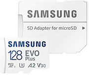 SAMSUNG SAMSUNG EVO PLUS 128GB MICRO SDXC UHS-I U3 V30 A2 + ADAPTER MB-MC128SA/EU