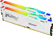 KINGSTON RAM KINGSTON KF560C36BWEAK2-64 FURY BEAST WHITE RGB 64GB (2X32GB) DDR5 6000MHZ CL36 EXPO DUAL KIT