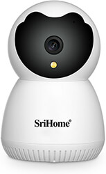 SRICAM SRIHOME SH036 WIRELESS IP CAMERA 1296P PAN TILT NIGHT VISION SPOTLIGHT