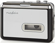 NEDIS ACGRU100GY PORTABLE USB CASSETTE TO MP3 CONVERTER WITH USB CABLE AND SOFTWARE
