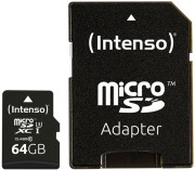 INTENSO INTENSO 3433490 64GB MICRO SDXC UHS-I PROFESSIONAL CLASS 10 + ADAPTER