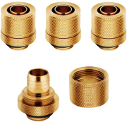 CORSAIR CORSAIR HYDRO X FITTING SOFT XF STRAIGHT GOLD 4-PACK (10/13MM COMPRESSION)