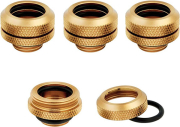 CORSAIR CORSAIR HYDRO X FITTING HARD XF STRAIGHT GOLD 4-PACK (14MM OD COMPRESSION)