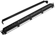 CABLEXPERT CABLEXPERT NPP-C624CM-001 CAT.6 24-PORT PATCH PANEL WITH REAR CABLE MANAGEMENT