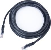 CABLEXPERT PP12-1M/BK BLACK PATCH CORD CAT.5E MOLDED STRAIN RELIEF 50U PLUGS 1M