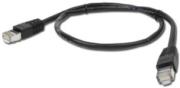 CABLEXPERT CABLEXPERT PP6-0.5M/BK BLACK PATCH CORD CAT6 MOLDED STRAIN RELIEF 50U PLUGS 0.5M