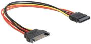GEMBIRD CC-SATAMF-01 SATA POWER EXTENTION CABLE 0.3M