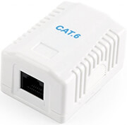 GEMBIRD NCAC-1U6-01 CAT6 UTP SINGLE PORT SURFACE MOUNT BOX