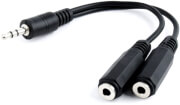 CABLEXPERT CCA-415-0.1M 3.5MM AUDIO SPLITTER CABLE 10CM BLACK