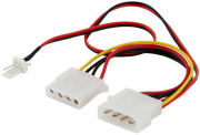 SAVIO SAVIO AK-15 POWER CABLE MOLEX 4 PIN M - MOLEX 4 PIN F + 3 PIN M