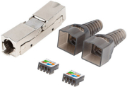LANBERG 2XRJ-45 FTP CAT.6A PLUG 8P8C TOOL-LESS ADAPTER