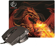 REBELTEC REBELTEC MOUSE + MOUSE PAD RED DRAGON