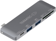TERRATEC TERRATEC 283005 CONNECT C7 USB TYPE-C ADAPTER WITH USB TYPE-C CARD READER AND 2X USB 3.0