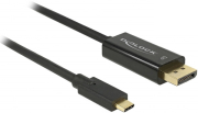 DELOCK 85257 CABLE USB TYPE-C MALE > DISPLAYPORT MALE (DP ALT MODE) 4K 60 HZ 3 M BLACK