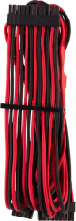 CORSAIR CORSAIR DIY CABLE PREMIUM INDIVIDUALLY SLEEVED ATX 24-PIN TYPE4 (GEN4) RED/BLACK