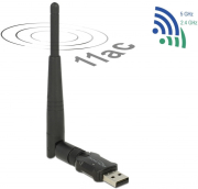 DELOCK DELOCK 12462 USB 2.0 DUAL BAND WLAN AC/A/B/G/N STICK 433 + 150 MBPS WITH EXTERNAL ANTENNA