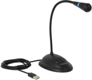 DELOCK 65871 USB GOOSENECK MICROPHONE WITH BASE AND MUTE + ON / OFF BUTTON