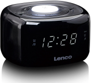 LENCO LENCO CR-12BK CLOCK RADIO WITH NIGHT LIGHT BLACK
