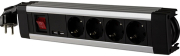 REV REV MULTIPLE SOCKET OUTLET BLACK 4-FOLD + KS USB SUPRALINE SWITCH 0014438713