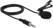 DELOCK 66279 TIE LAVALIER MICROPHONE OMNIDIRECTIONAL 3.5 MM STEREO JACK MALE 3 PIN + ADAPTER CABLE