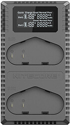 ΦΟΡΤΙΣΤΗΣ NITECORE UCN4 PRO ΓΙΑ CANON LP-E4 LP-E4N LP-E19
