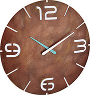 TFA TFA 60.3536.08 WALL CLOCK CONTOUR RUST / WHITE
