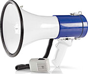 NEDIS NEDIS MEPH200WT MEGAPHONE 25W DETACHABLE MICROPHONE WHITE/BLUE