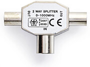 NEDIS CSGP40951ME ANTENNA SPLITTER MALE - 2XFEMALE METAL