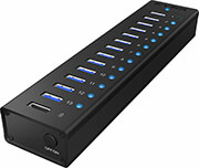 RAIDSONIC RAIDSONIC ICY BOX IB-AC6113 ACTIVE 13-PORT USB 3.0 HUB ALUMINUM ENCLOSURE /70420