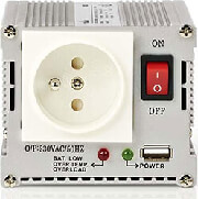 NEDIS PIMS30012E POWER INVERTER MODIFIED SINE WAVE 12V DC - 230V AC 300W 1XPIN EARTH/1XUSB OUTPUT