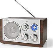 NEDIS NEDIS RDFM5110BN FM RADIO TABLE DESIGN 15W BROWN/SILVER