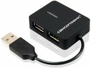 CONCEPTRONIC C4PUSB2 4 PORT USB 2.0 TRAVEL HUB