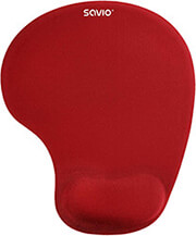 SAVIO MP-01R GEL MOUSE PAD WITH WRIST SUPPORT