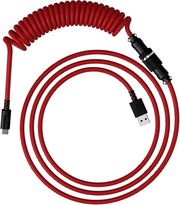 ΚΑΛΩΔΙΟ ΠΛΗΚΤΡΟΛΟΓΙΟΥ HYPERX USB-C COILED CABLE RED-BLACK (6J677AA)