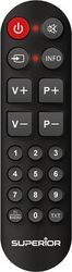 SUPERIOR SUPERIOR READY4 UNIVERSAL REPLACEMENT TV CONTROL FOR SAMSUNG, SONY, PANASONIC, LG
