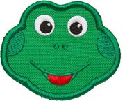 AFFENZAHN VELCRO BADGE FROG (GREEN)