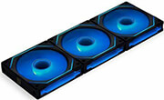 LIAN LI LIAN LI UNI FAN INFINITY TRIPLE BLACK ARGB PWM 120MM 0~2200RPM (3PCS) WITH CONTROLLER