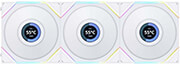 LIAN LI LIAN LI UNIFAN TL LCD 120 -3PCS WHITE (TRIPLE PACK INCLUDE CONTROLLER) - CASE FAN